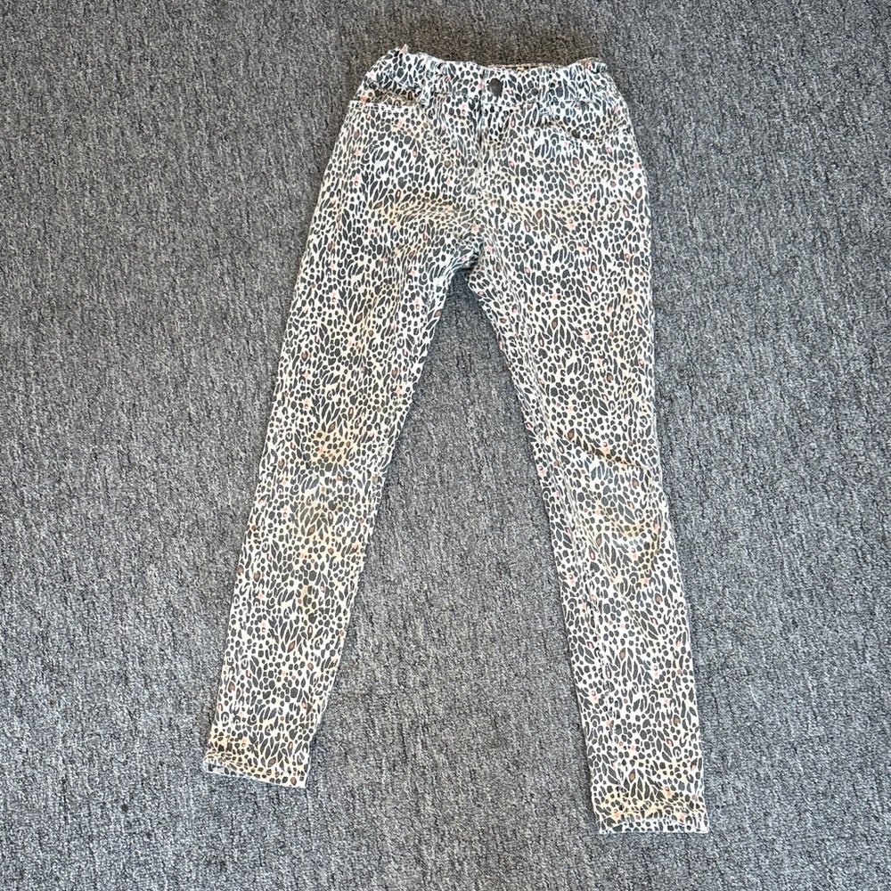 Ikks Kids animal Print Jeans - Black and White / pink and brown dots